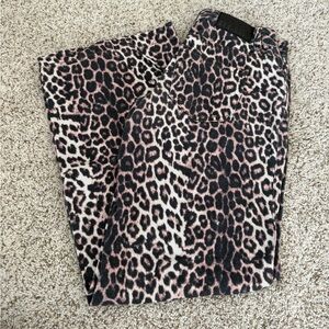 PacSun Black Leopard Print Pants